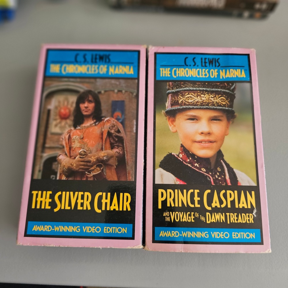 Chronicles of Narnia VHS Set Silver Chair Prince Caspian WonderWorks C.S. Lewis
